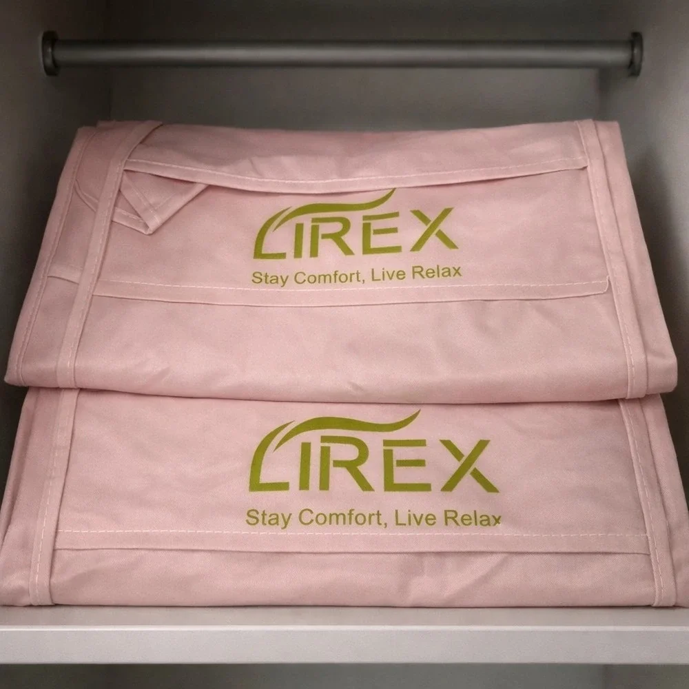 NEW Lirex 8 Pocket Satin Handbag Hanging Purse Organizer for Closet Pink
